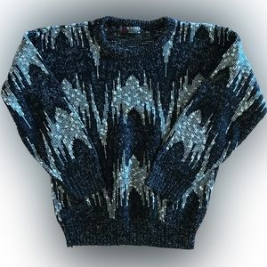 Vintage Scandia Knit Wool Sweater, Size M